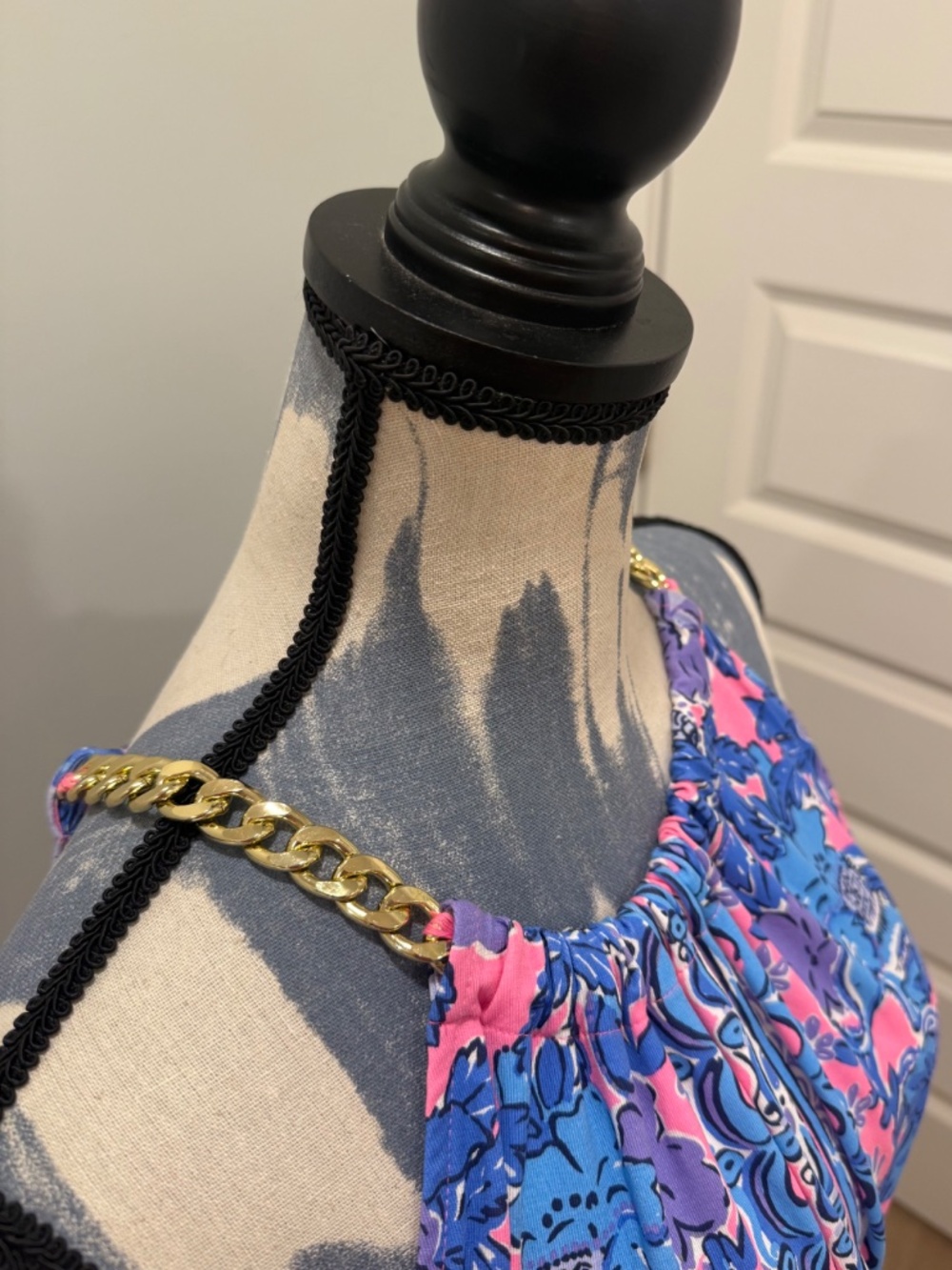 Lilly Pulitzer Bingham Maxi Dress Palm Paradise Size XL - Picture 10 of 11